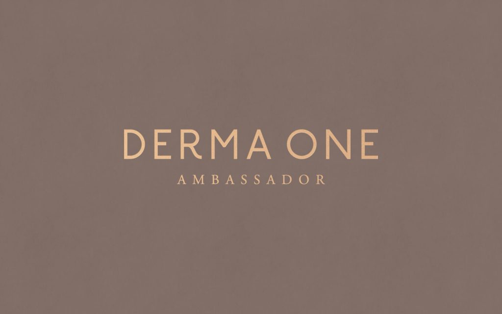 Derma One. Brand logo with Ambassador