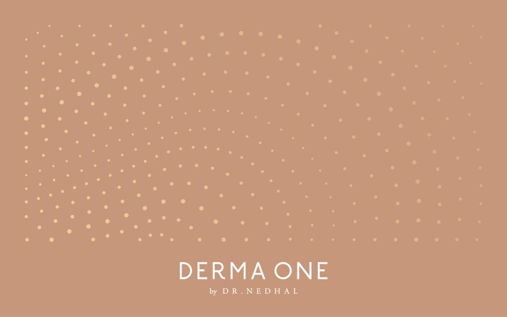 Derma One. Graphic 5th element with brand logo