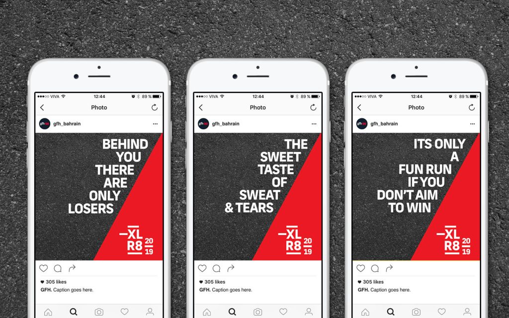XLR8. Social media post examples