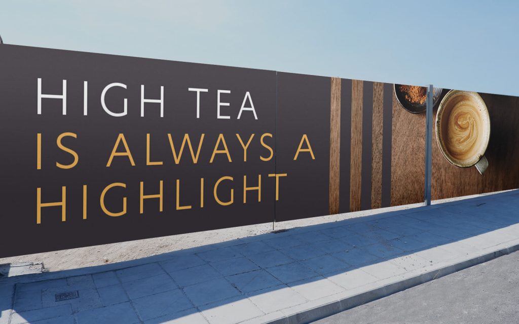 Harbour Height. Hoarding examples