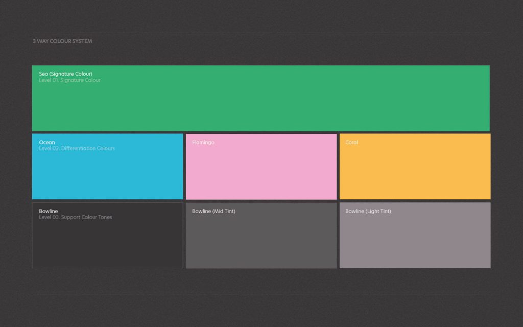 Harbour Height. Brand colour system