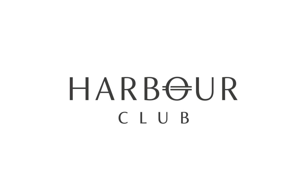 Harbour Club. Brand logo in black