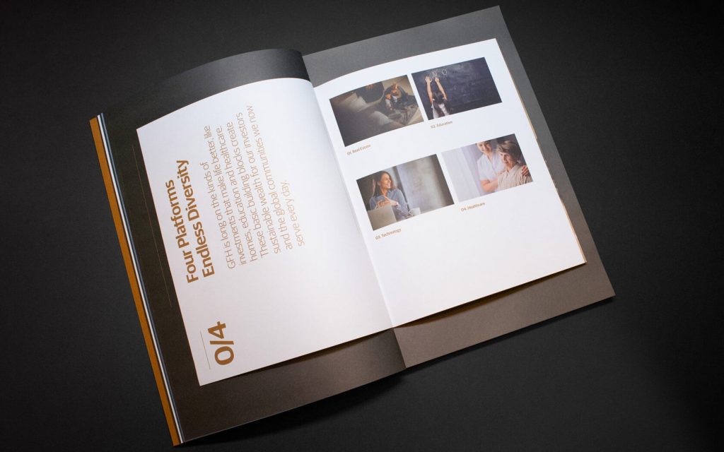 GFH Annual Report 2019. Platform inside spread