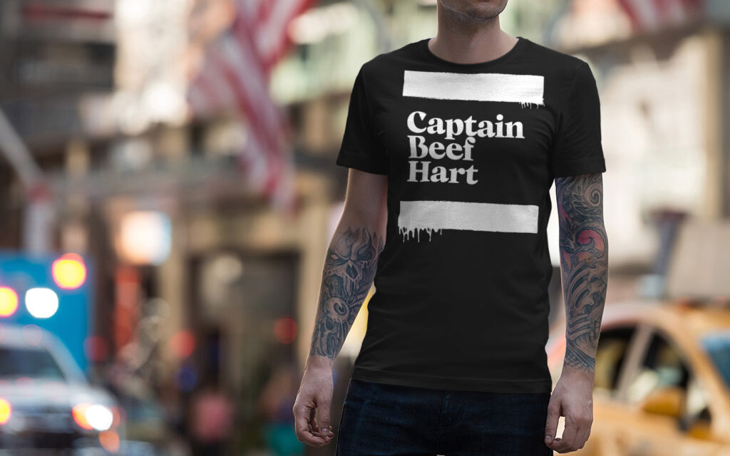 Black Stripe. Branded t-shirt for men