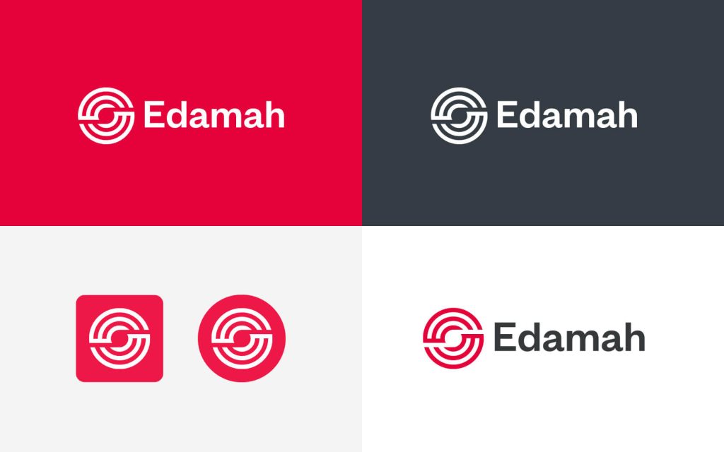 Edamah. Brand Logo Variation