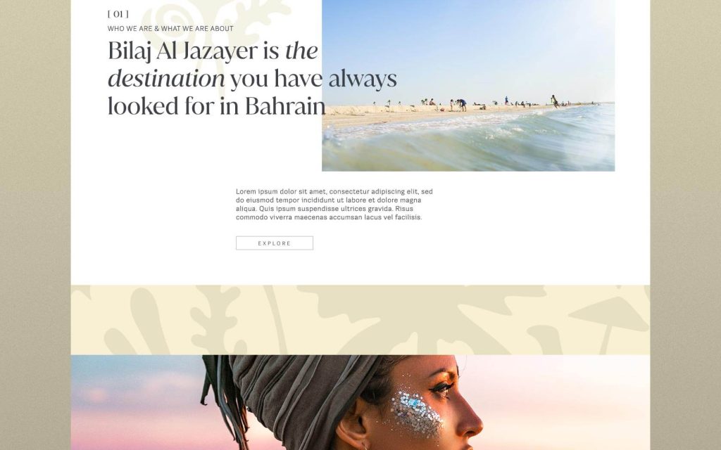 Bilaj. Website - Pages Layout