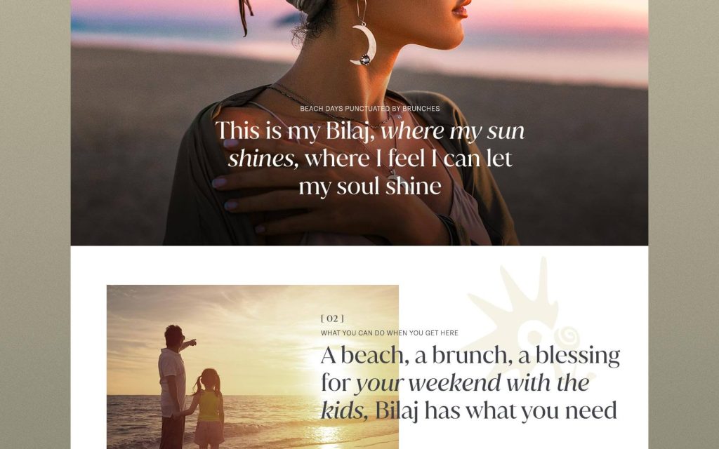 Bilaj. Website - Pages Layout