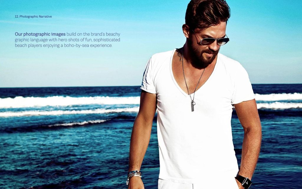 Stylish man at sea