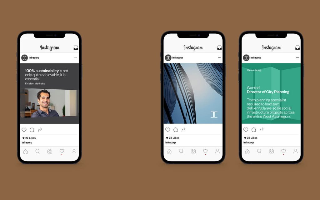 Infracrop. Insta post examples