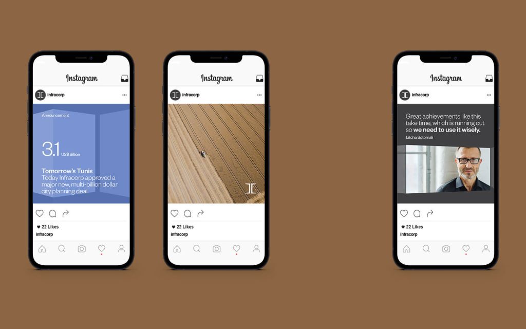 Infracrop. Insta post examples