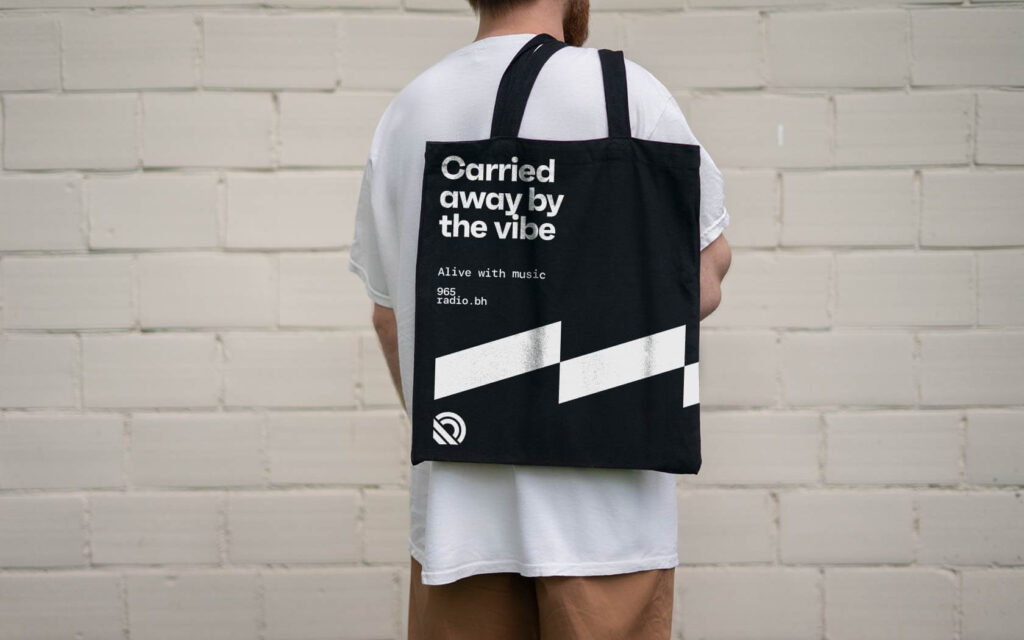 Radio Bahrain bag design