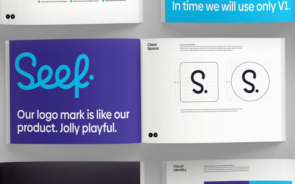 Seef. Logo mark and clear space