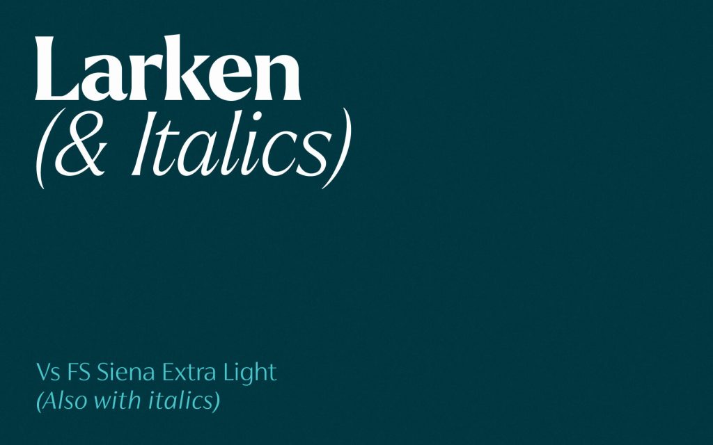 Saada. Headline typeface