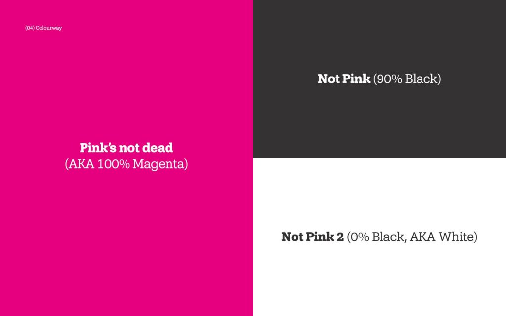 Rawk brand colours