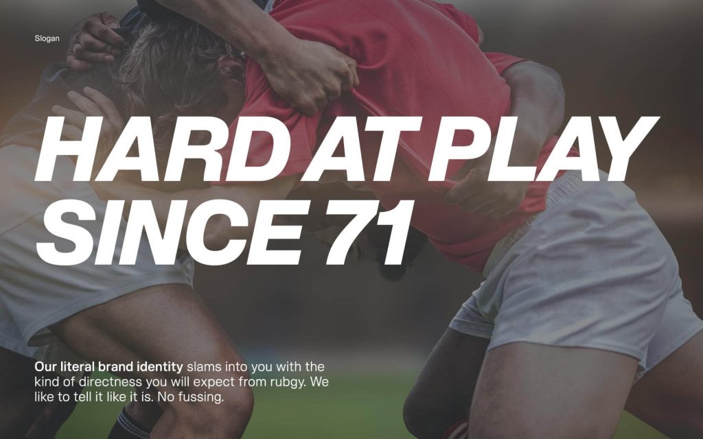 Bahrain Rugby. Brand slogan