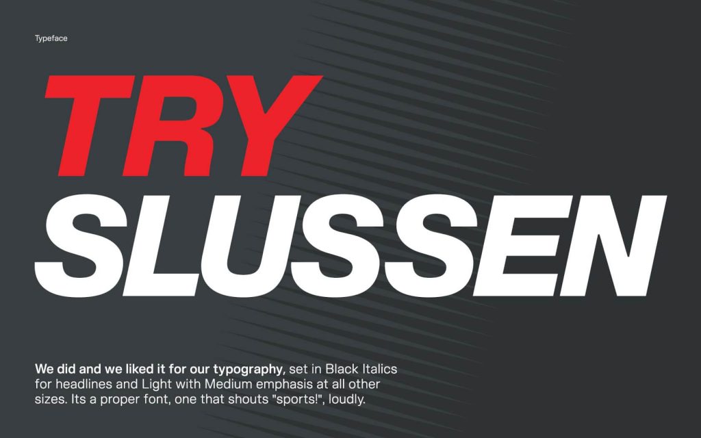 Bahrain Rugby. Brand typeface