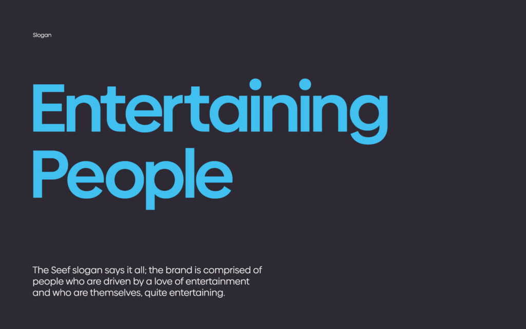 Seef. Brand Slogan