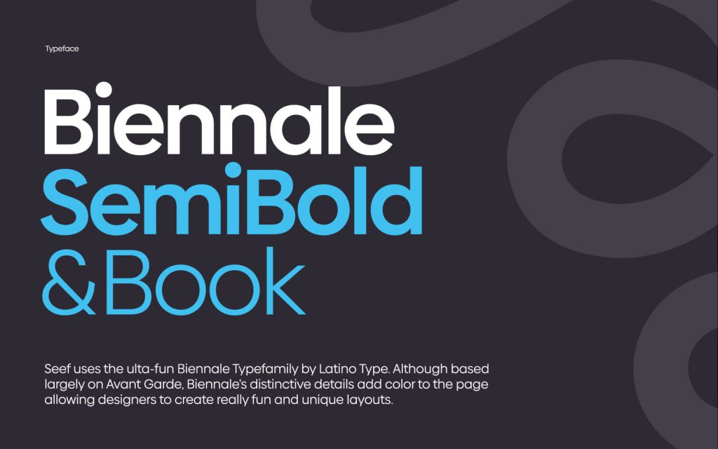 Seef. Brand Typeface