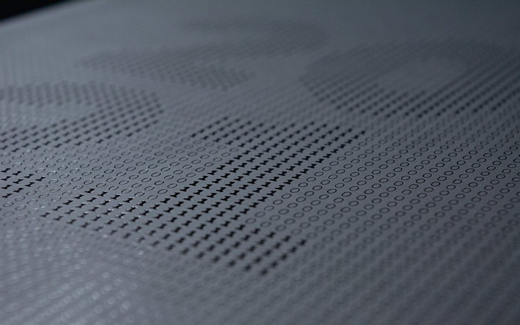 Annual Report slipcase with treatment detail