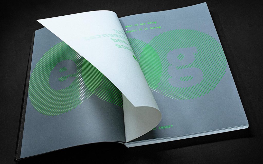 ESG Section divider with translucent paper