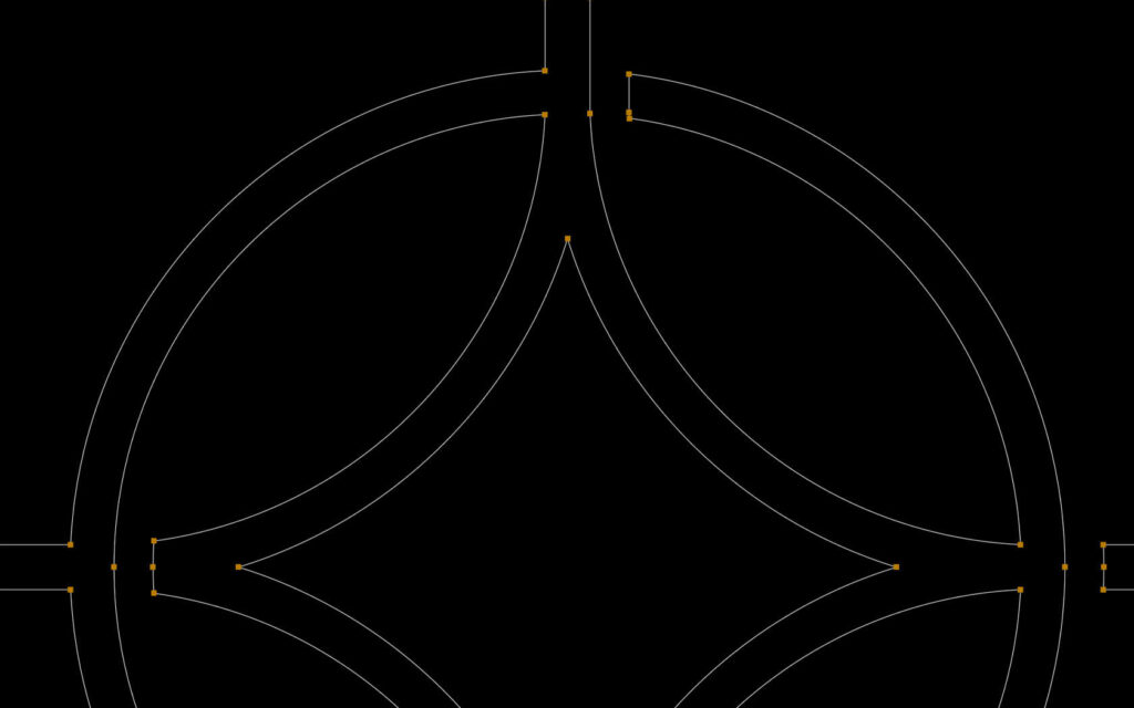 Onyx Skyview. Brand icon in line art