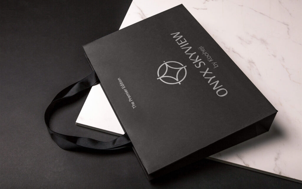 Onyx Skyview. Branded Bag