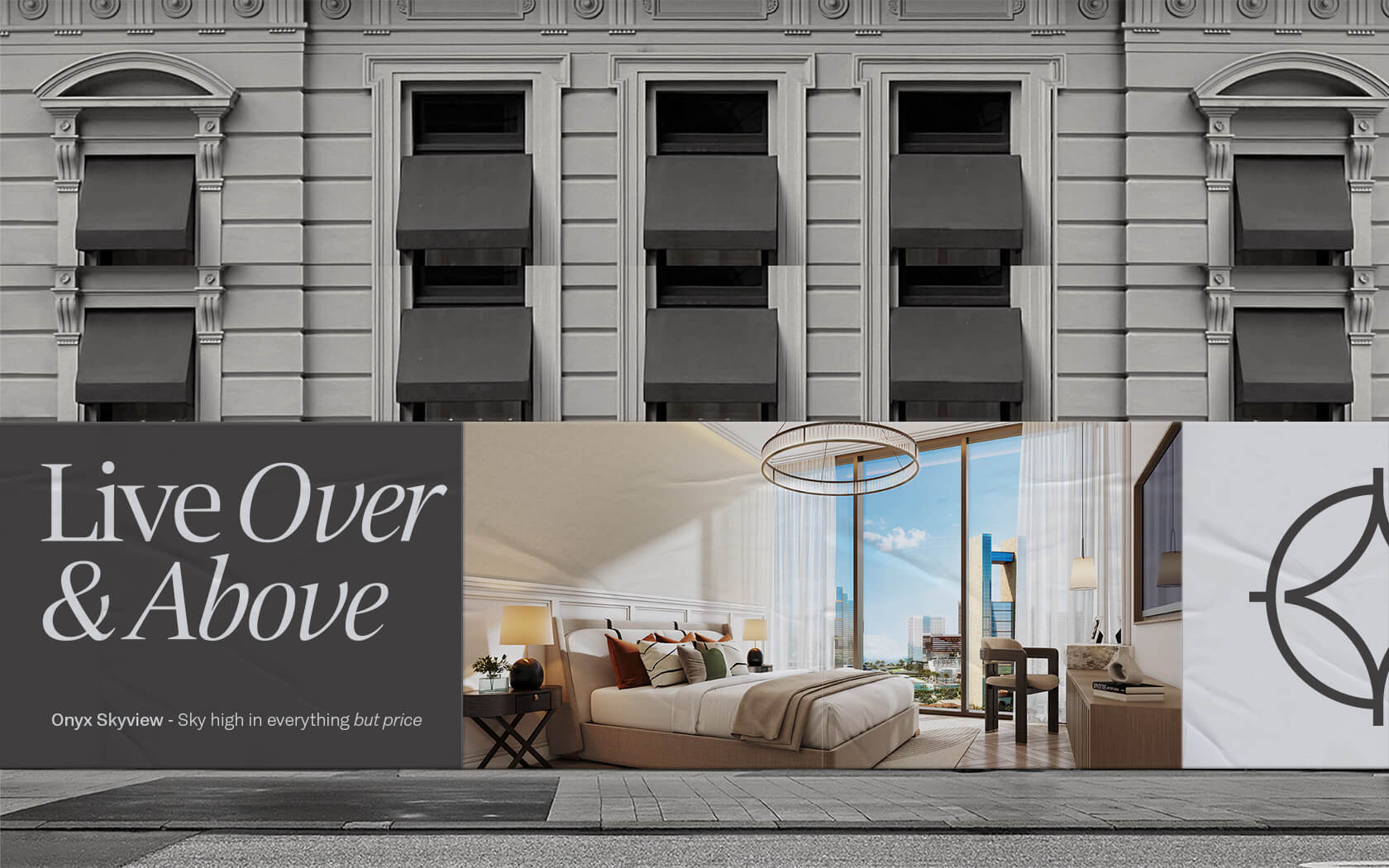 Onyx Skyview hoarding example
