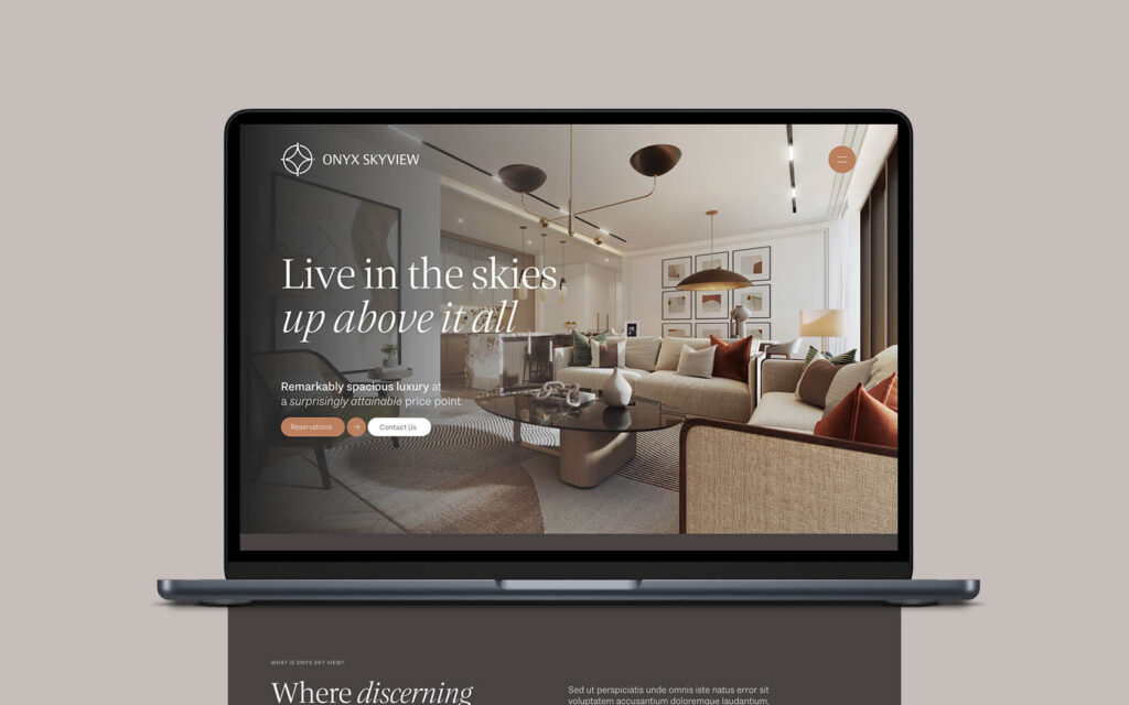 Onyx Skyview. Web Home Page