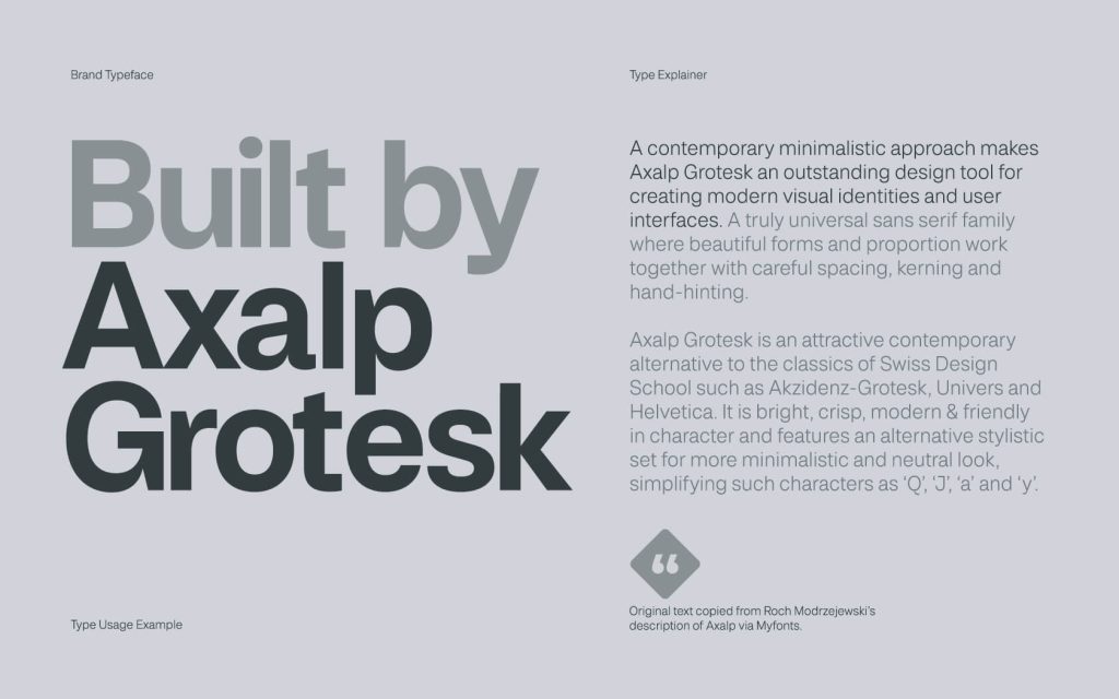 BIg5. Brand Typeface