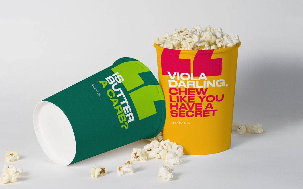 Epix. Branded Popcorn cup