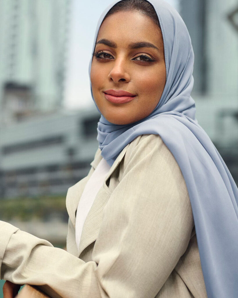 Khaleeji. Lady master image with scarf