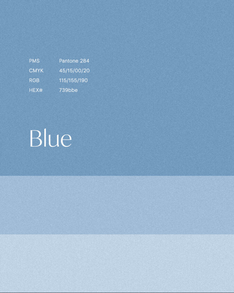 Khaleeji. Brand colour in blue