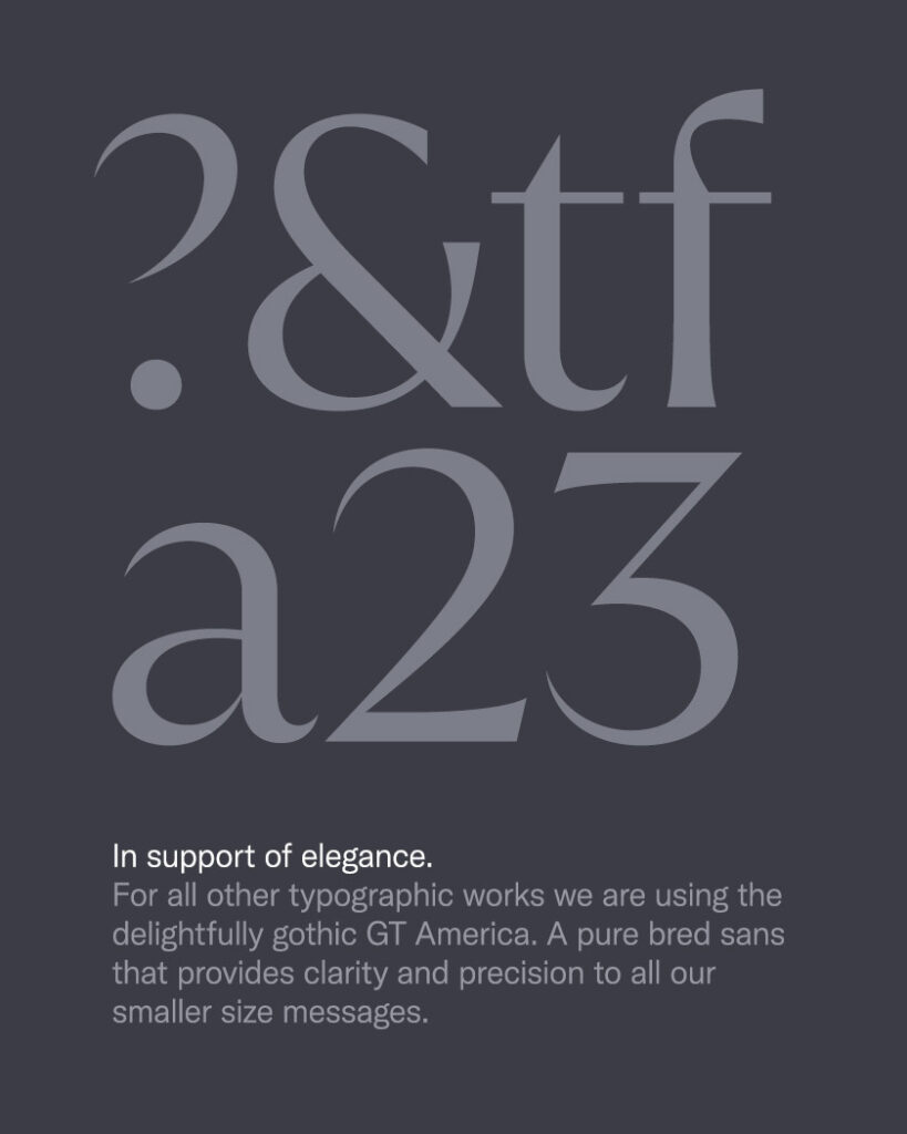 Marassi Galleria. Typographic Style