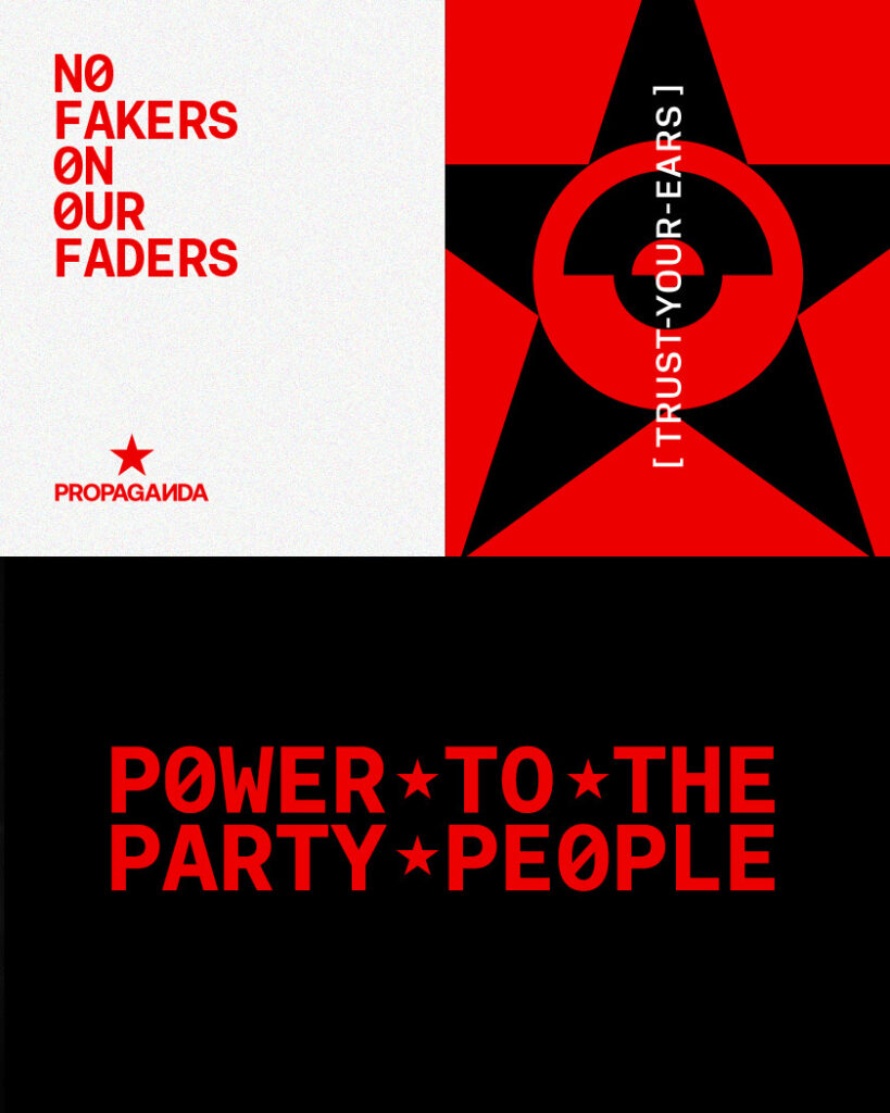 Propaganda. Graphic language style