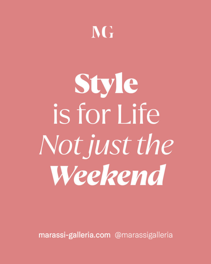 Marassi Galleria. Typographic Style
