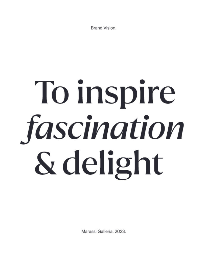 Marassi Galleria. Brand Vision