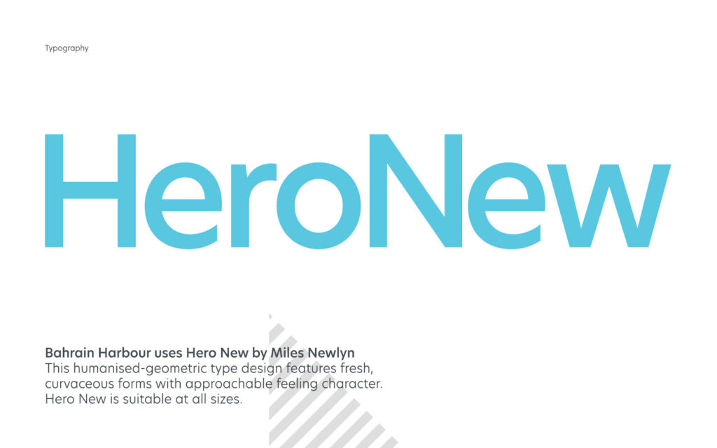 Bahrain Harbour brand typeface