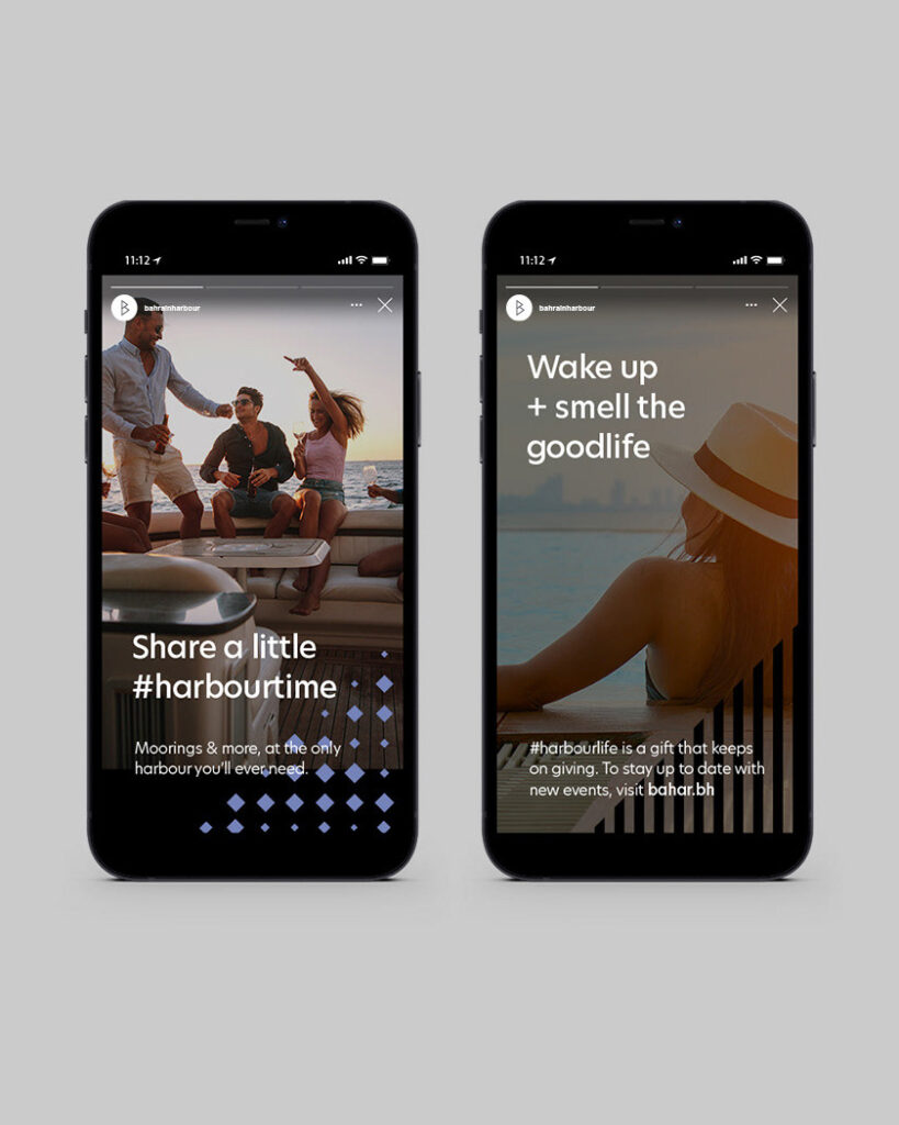 Bahrain Harbour instagram story examples