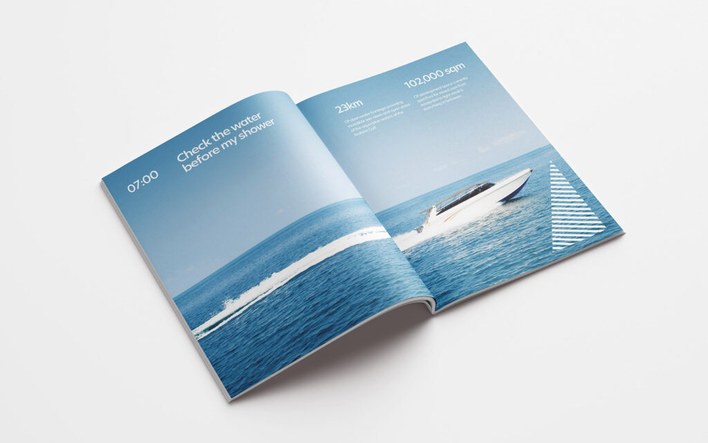 Bahrain Harbour book spread with image