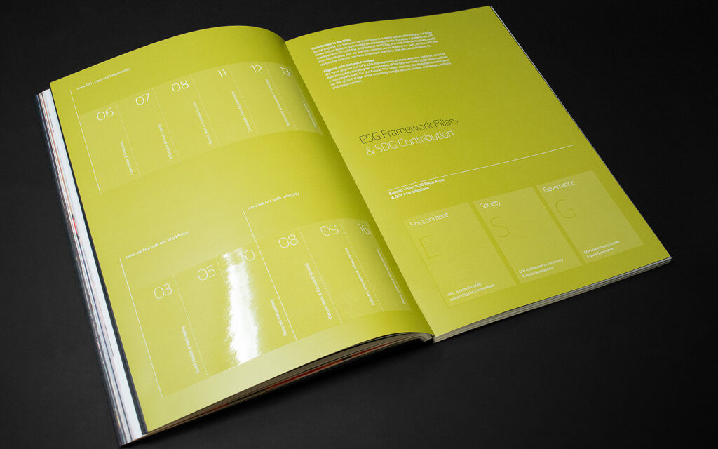 Annual Report ESG Framework Pillars