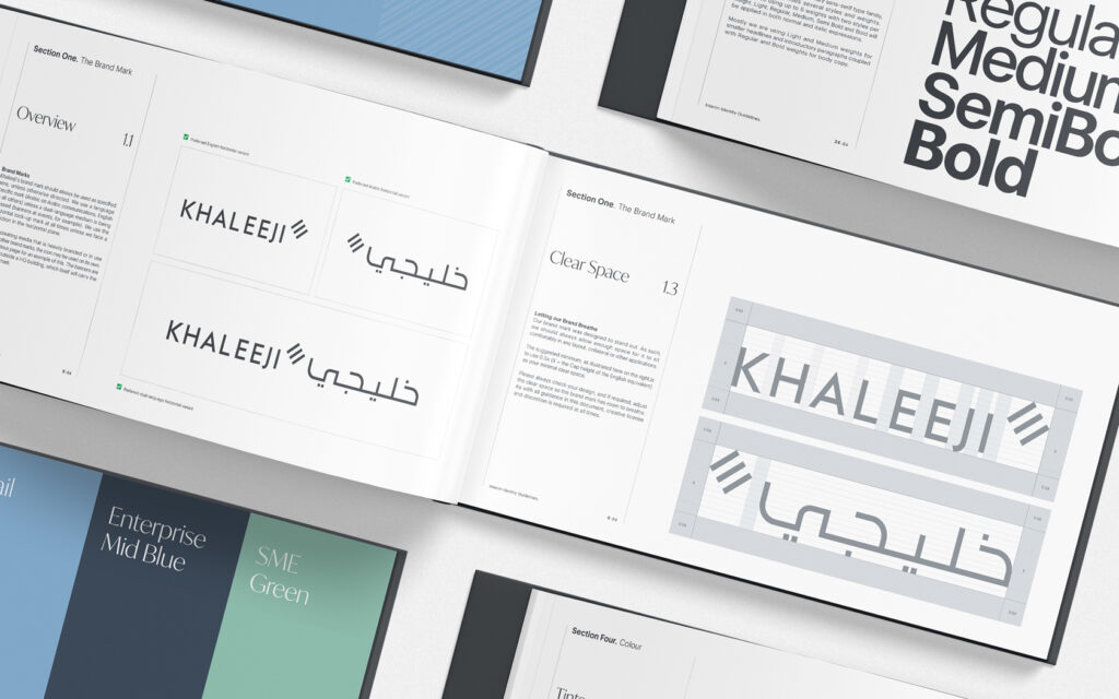 Khaleeji. Brand Guidelines spreads