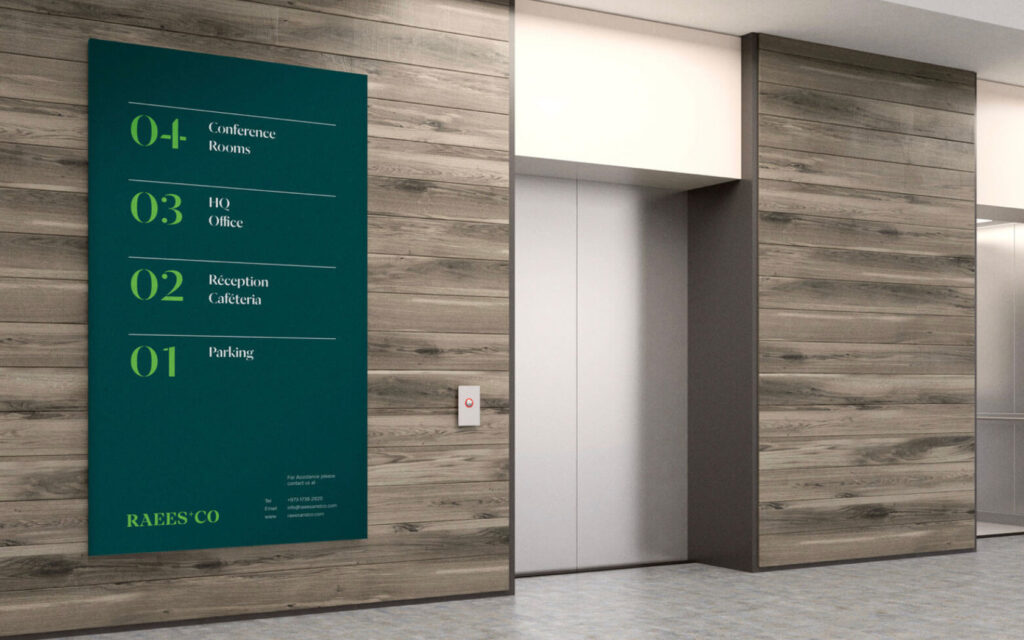 Raees & Co. Lobby Sign