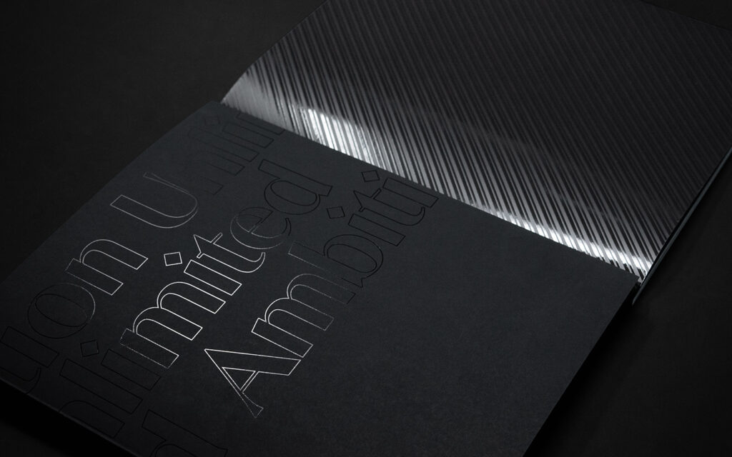Khaleeji Brand Book. Inside cover spread