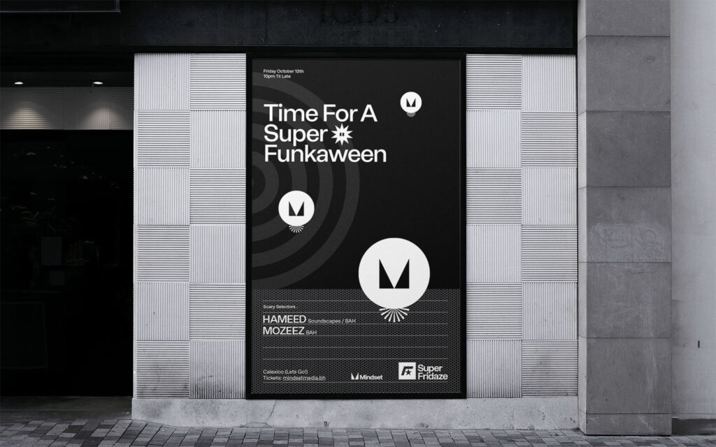 Super Fridaze. Wall poster with event details