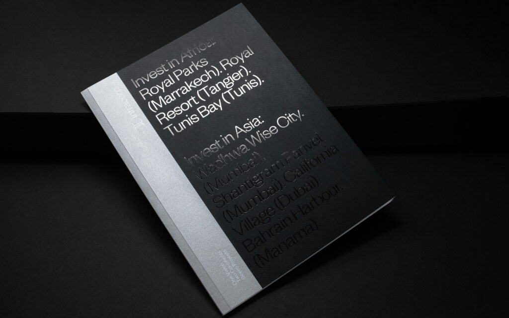 Infracorp. Brochure cover with foil treatment