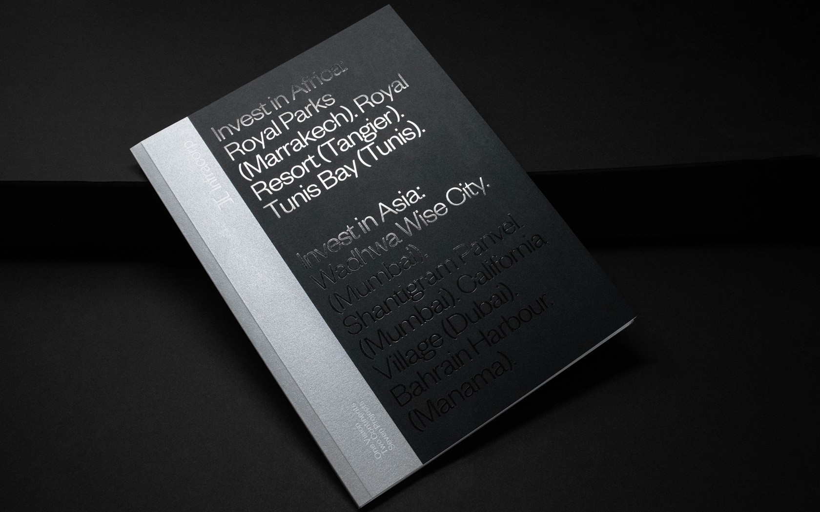 Infracorp. Brochure cover with foil treatment