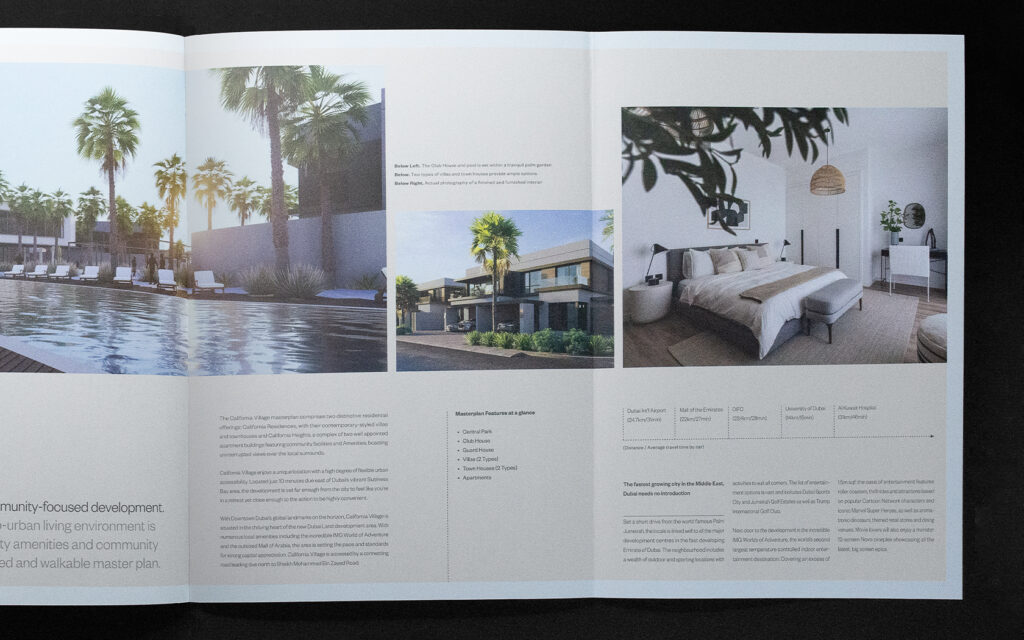 Brochure. California project spread