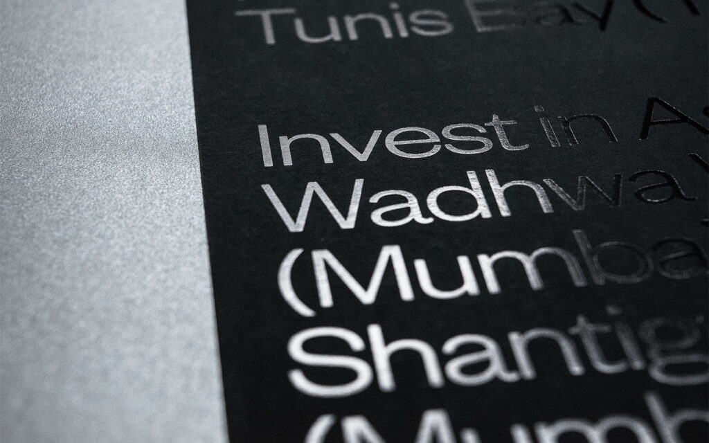 Infracorp. Brochures cover foil in detailed view