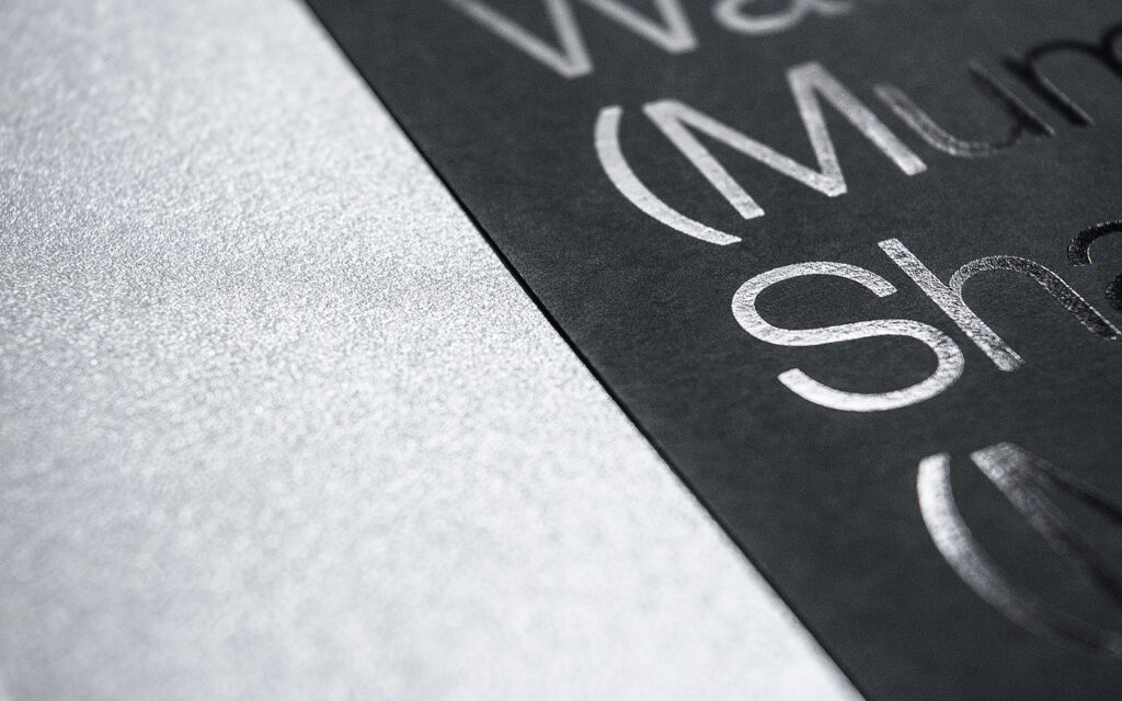 Infracorp. Brochures cover foil in detailed view