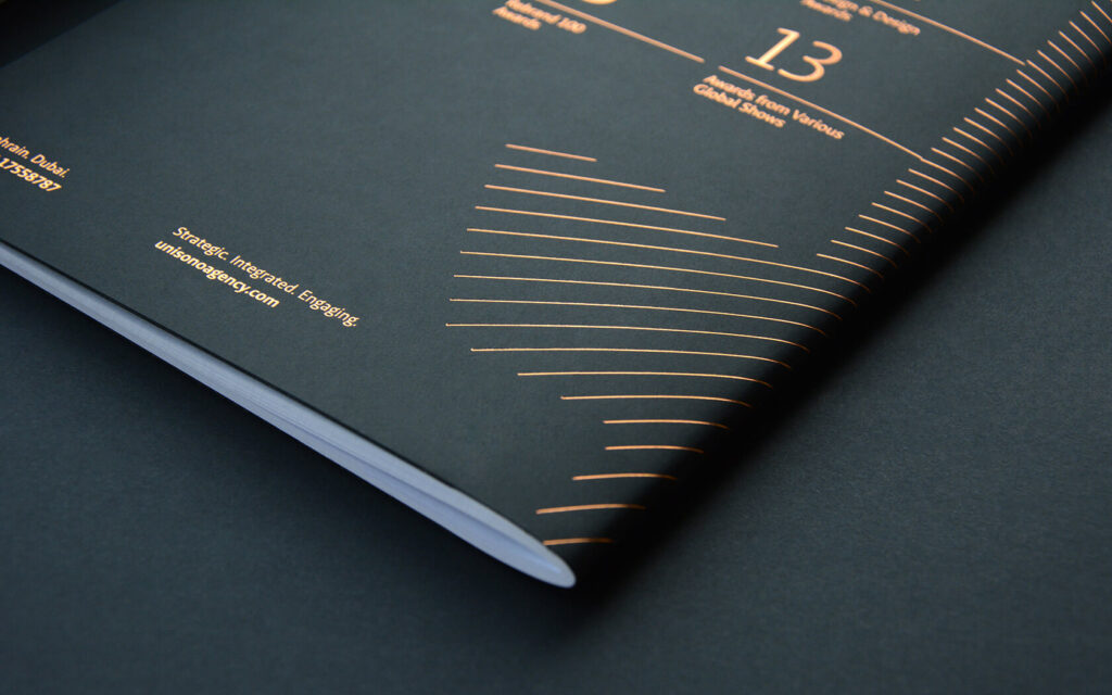Unisono's notebook back cover